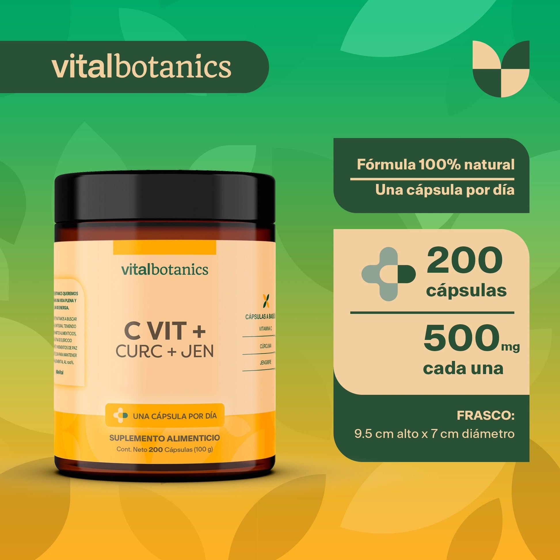 Complejo Vitamina C, Jengibre en Cápsulas