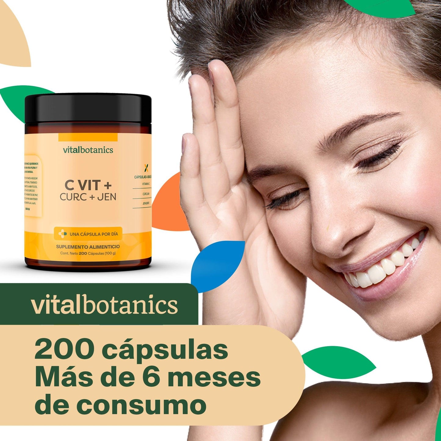 Complejo Vitamina C, Jengibre en Cápsulas
