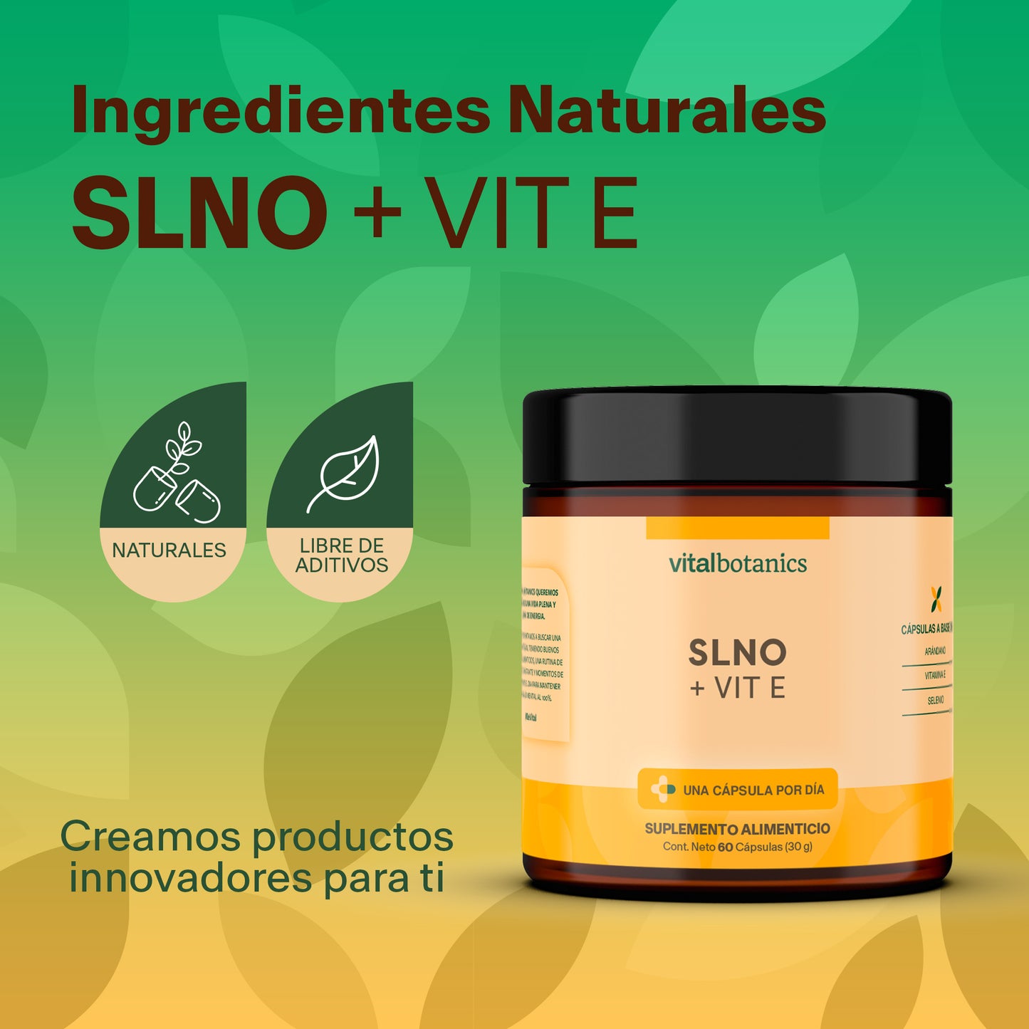 SLNO + VIT E | Vitamina E, Selenio y Arándano