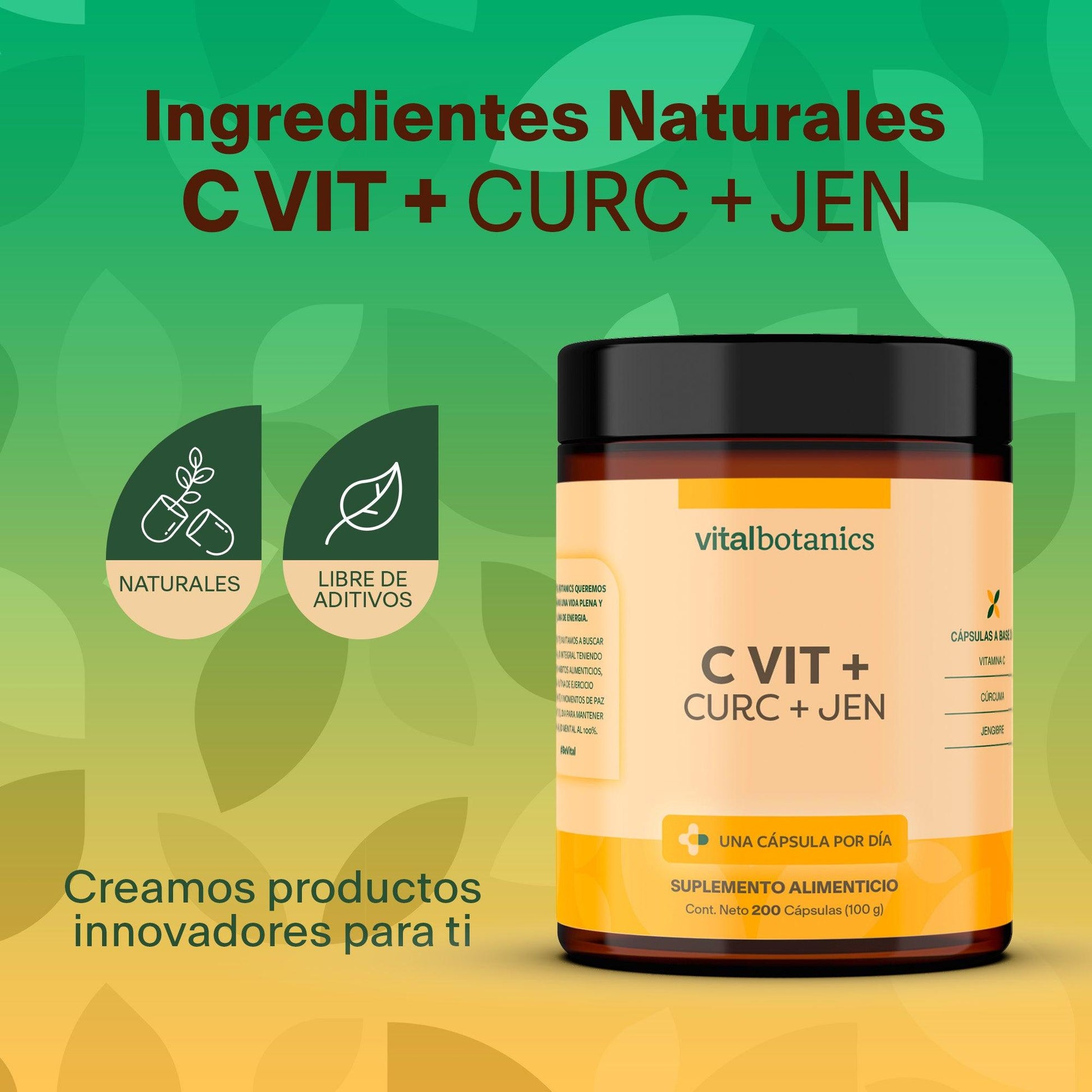 Complejo Vitamina C, Jengibre en Cápsulas