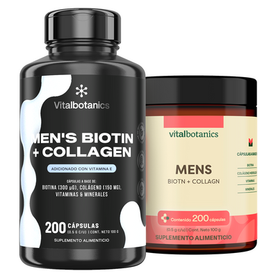 Men’s Biotin + Collagen | Colágeno, Biotina y Vitamina D en Cápsulas
