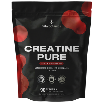 Creatine Pure Vitalbotanics – Creatina Monohidratada Micronizada en polvo 450g