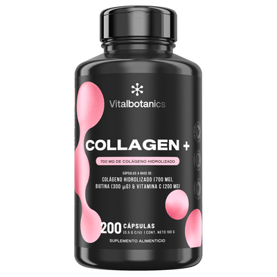 Collagen+ | Colágeno Hidrolizado con Vitamina C y Biotina - VitalBotanics