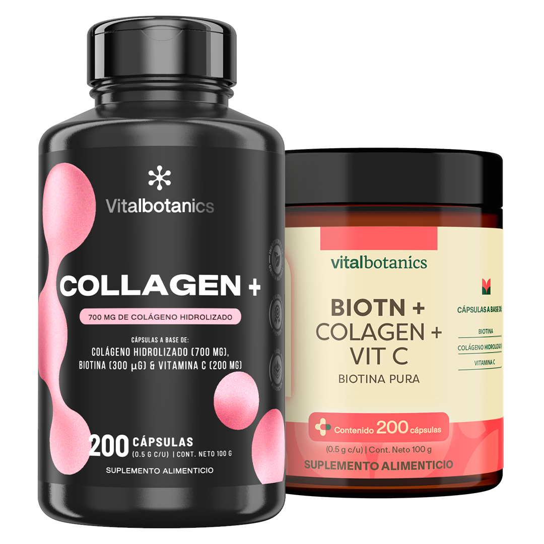 Collagen+ | Colágeno Hidrolizado con Vitamina C y Biotina en Cápsulas