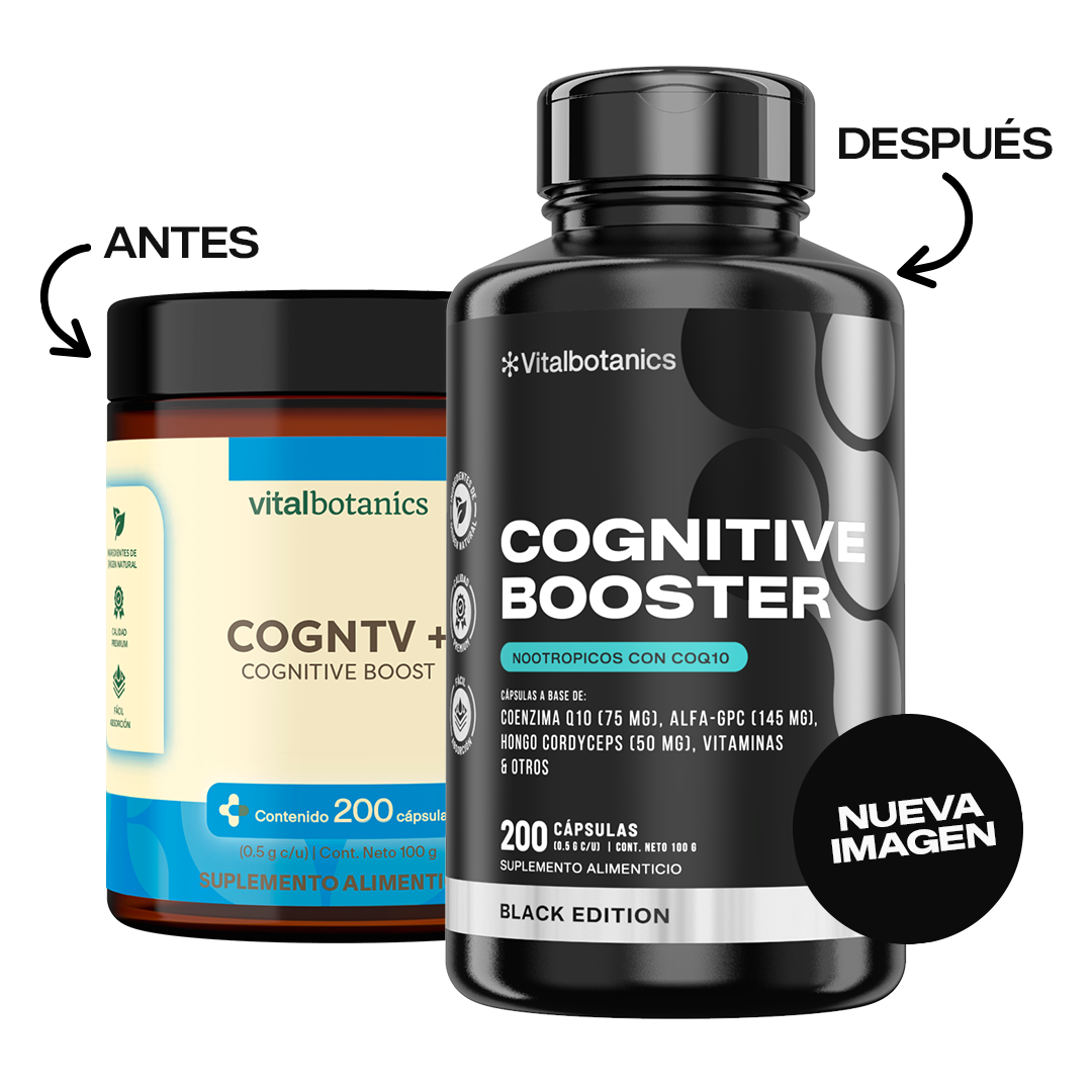Cognitive Booster Black | Alpha-GPC, L-Teanina y CoQ10