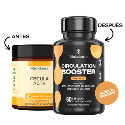 Circulation Booster | Ajo, Omega 3 y Cúrcuma en Cápsulas