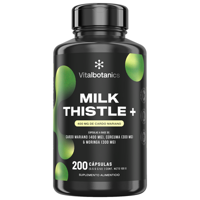 Milk Thistle+ | Cardo Mariano con Cúrcuma y Moringa - VitalBotanics