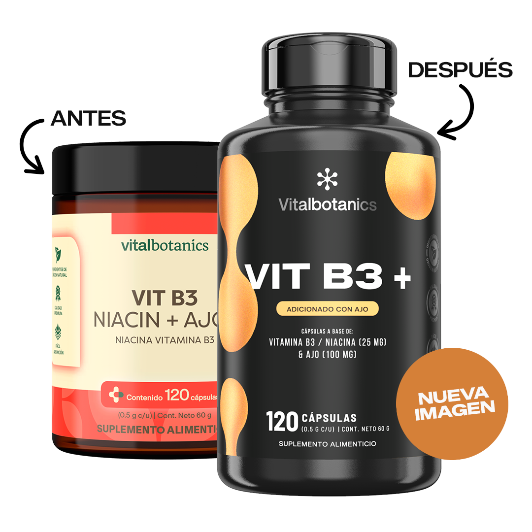 Vit B3+ | Vitamina B3 Niacina con Ajo