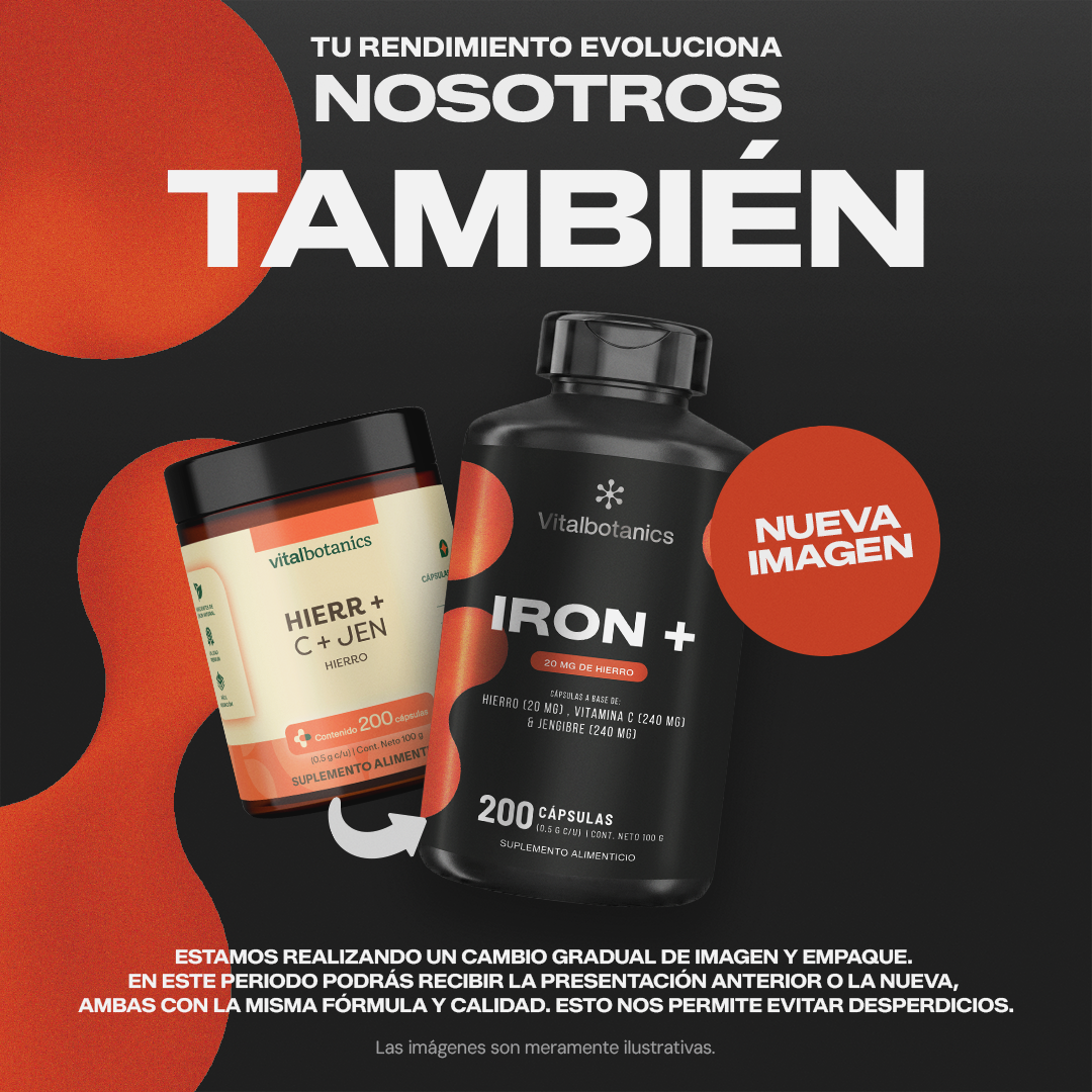 Iron+ Vitalbotanics – nueva imagen, antes y después de la presentación