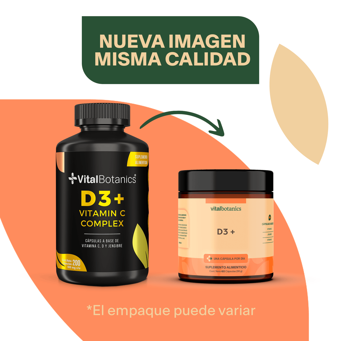 COMPLEJO VITAMINA C + D + JENGIBRE | Vitamina C, Vitamina D, Jengibre | D3 +