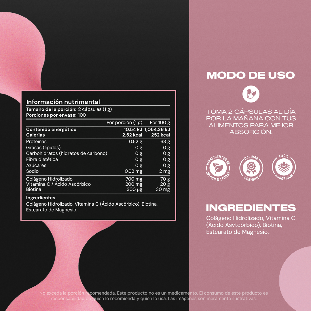 Collagen+ | Colágeno Hidrolizado con Vitamina C y Biotina