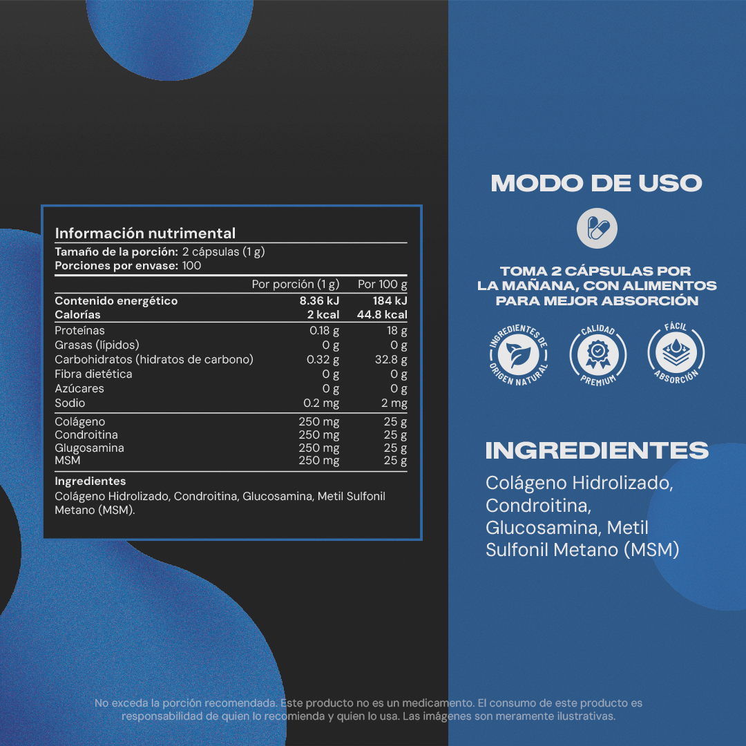 Mobility Booster | Colágeno con Glucosamina, Condroitina y MSM