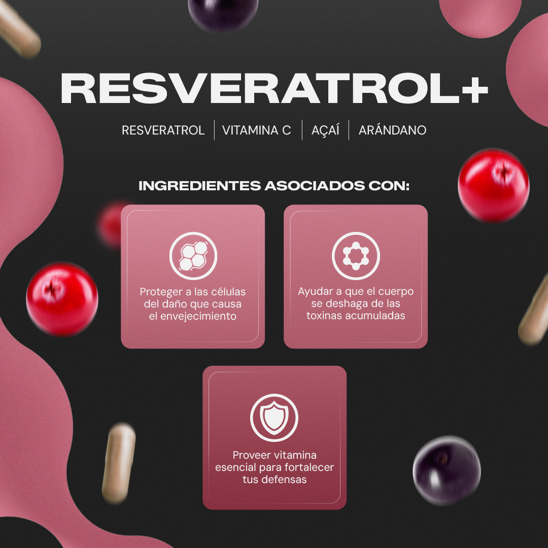 Resveratrol+ | Resveratrol con açai y arándano