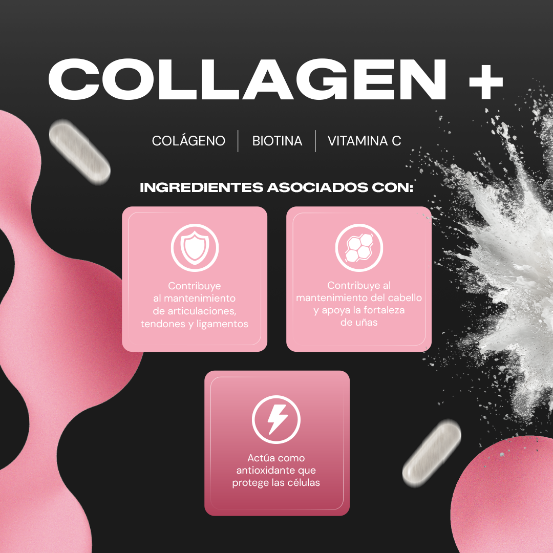 Collagen+ | Colágeno Hidrolizado con Vitamina C y Biotina