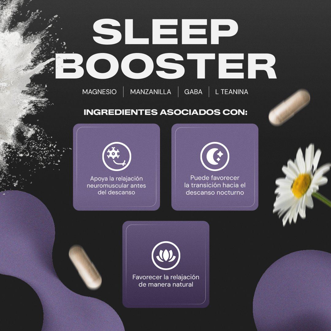 Sleep Booster | GABA con L-Teanina y Manzanilla - Sueño Natural