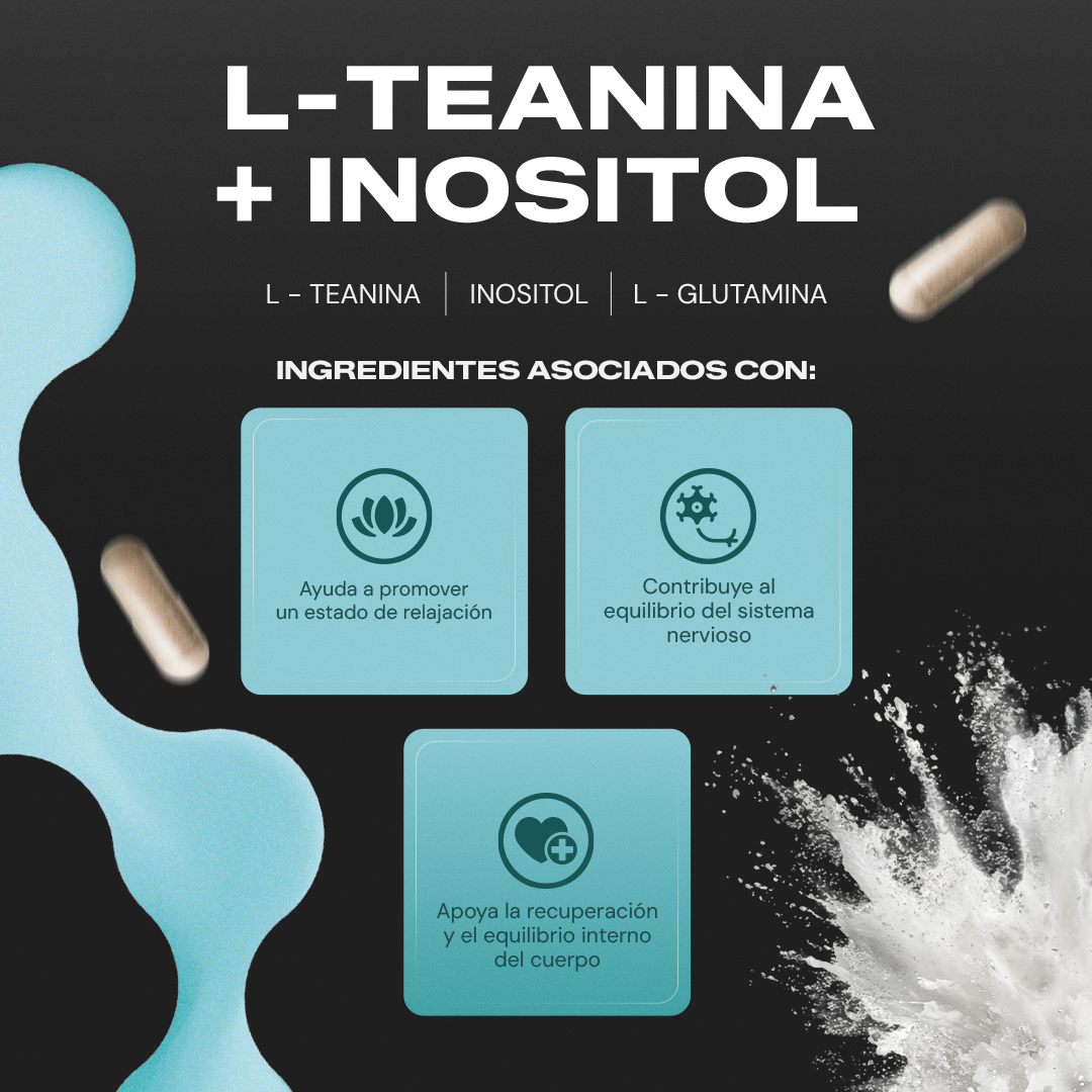 L-Teanine + Inositol | L-Teanina con Inositol y L-Glutamina