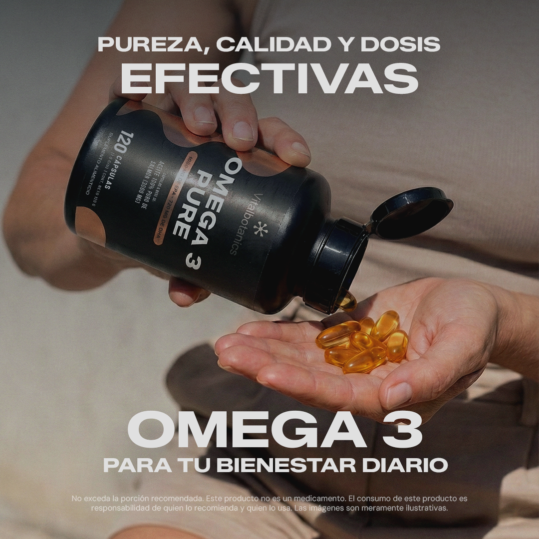 Ingredientes de Omega 3 Pure – EPA y DHA provenientes de Aceite Puro de Salmón