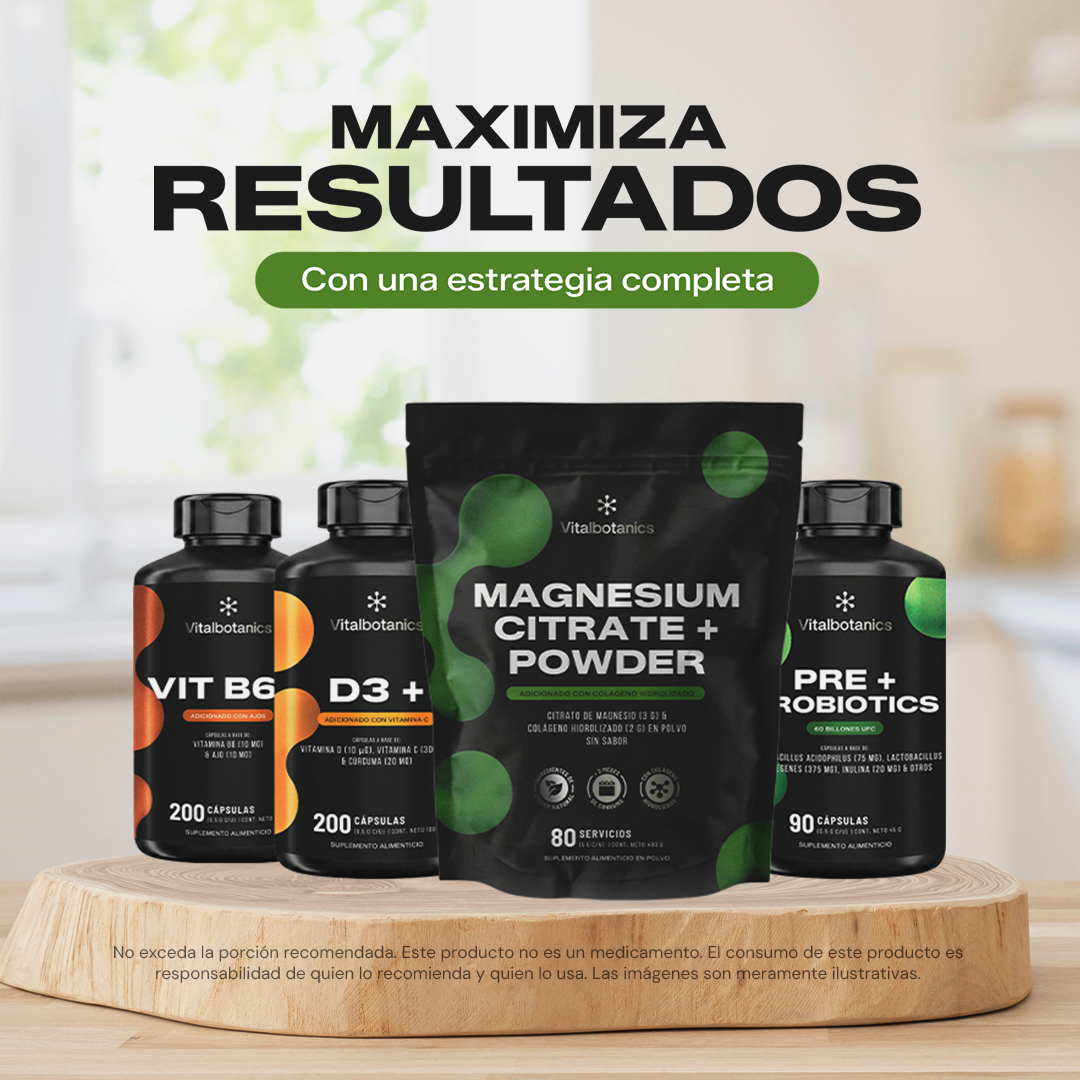 Magnesium Citrate+ Powder | Citrato de Magnesio con Colágeno Hidrolizado