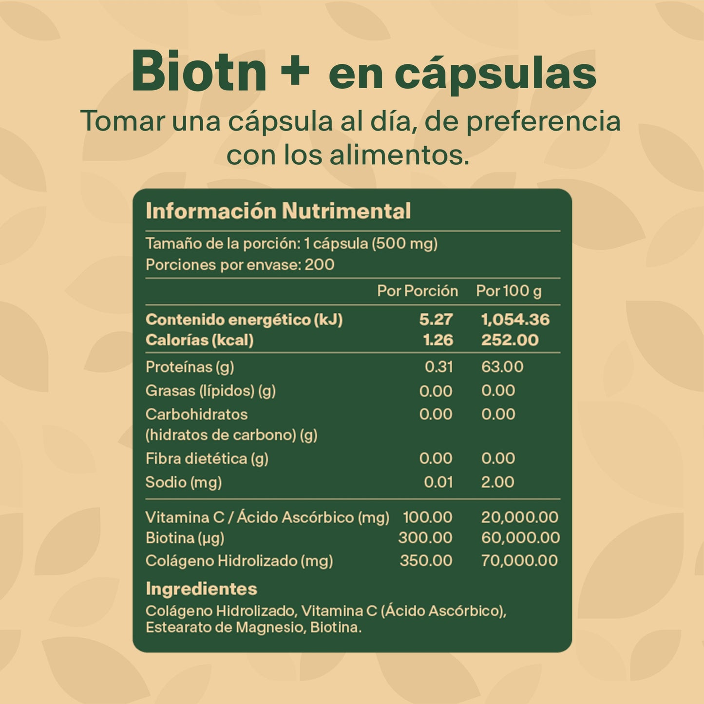 Biotina + Colageno + Vitamina C