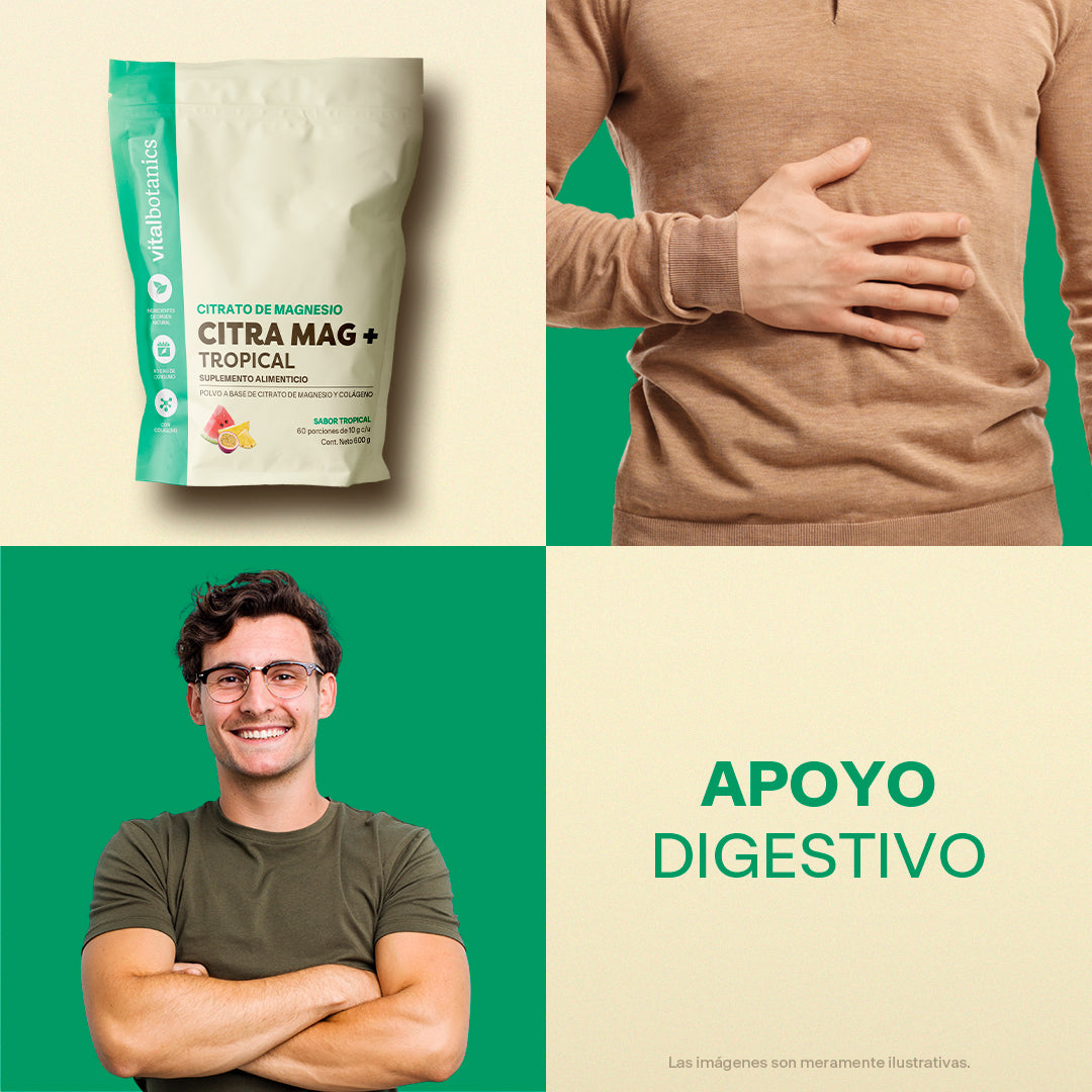 Citrato De Magnesio en Polvo Sabor Frutas Tropicales - VitalBotanics