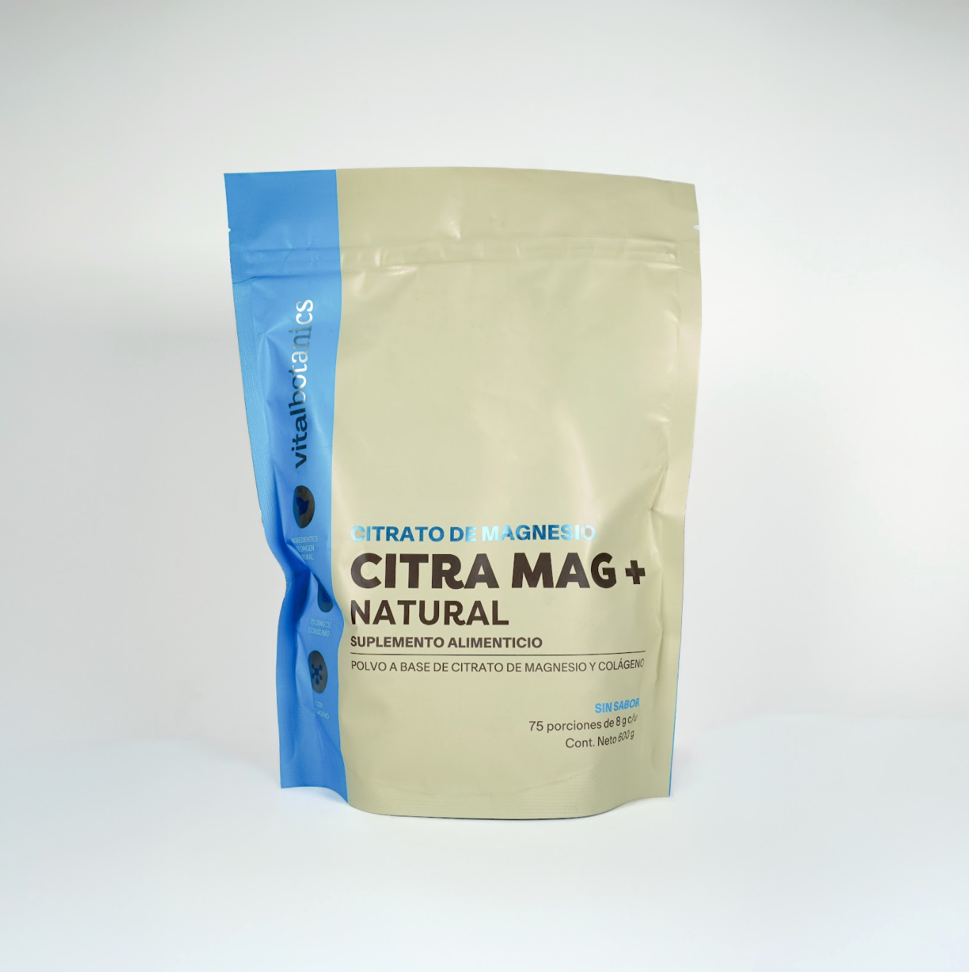 Citrato De Magnesio en Polvo Sabor Natural