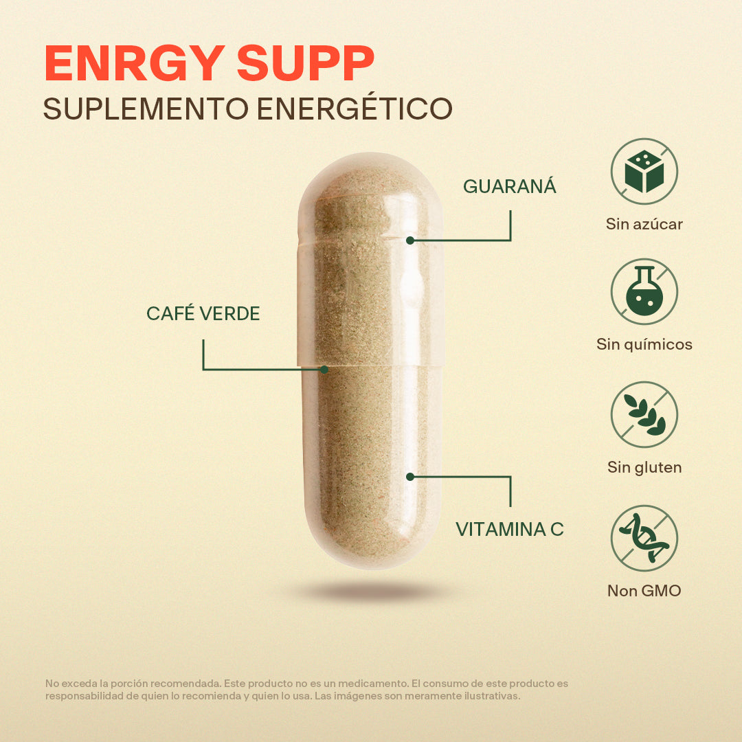 Suplemento Energético en Cápsulas - VitalBotanics