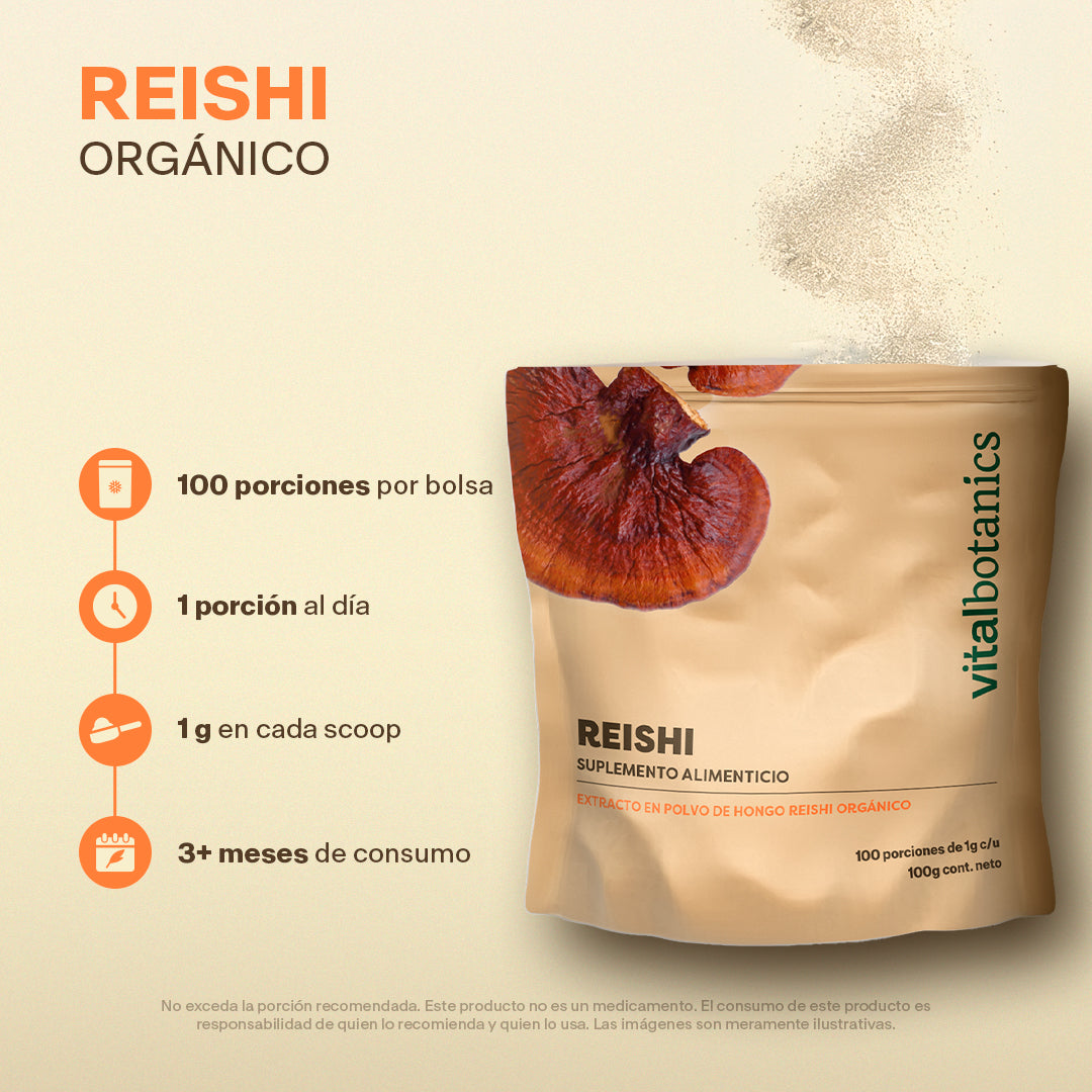 Hongo Reishi en polvo