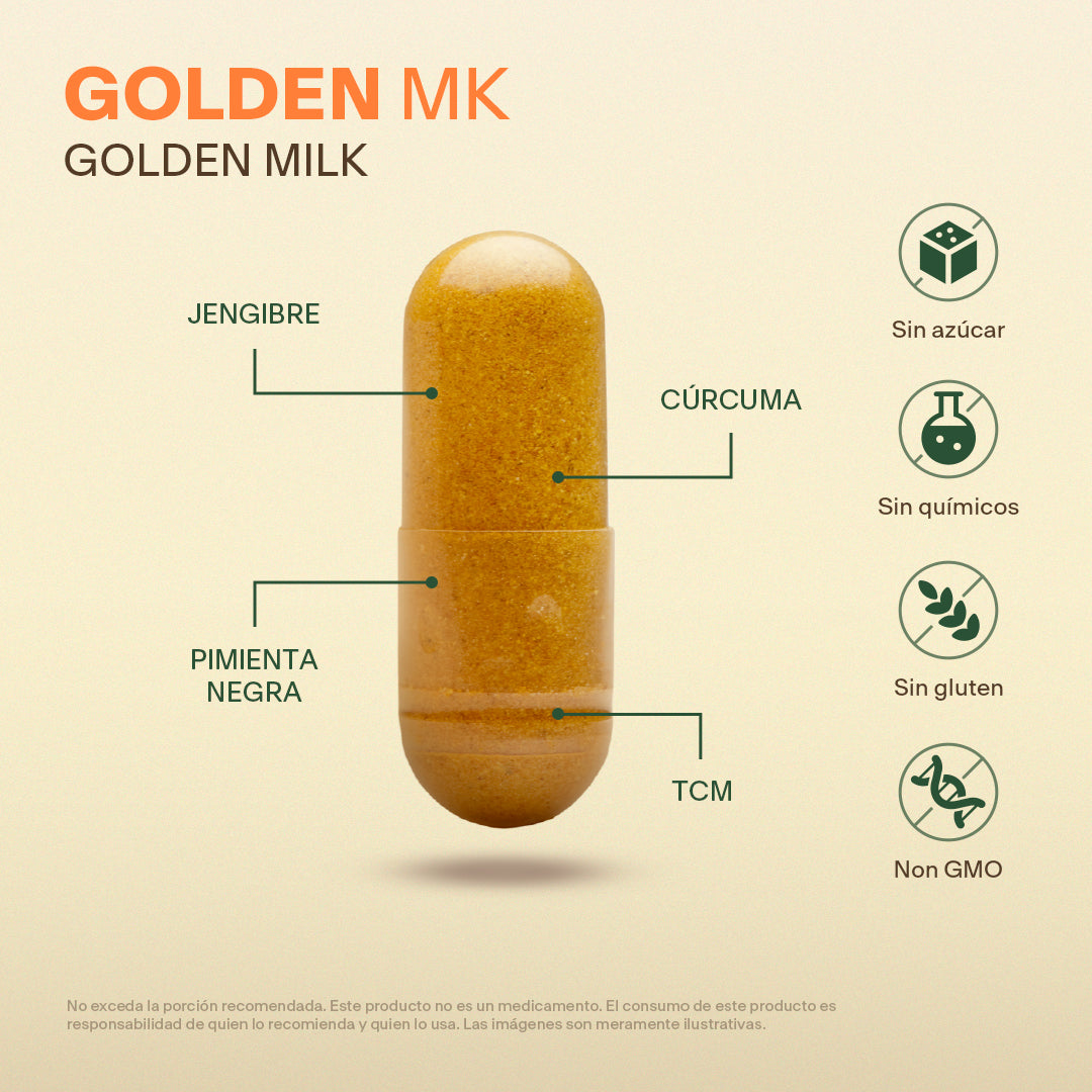 Golden Milk en Cápsulas - VitalBotanics
