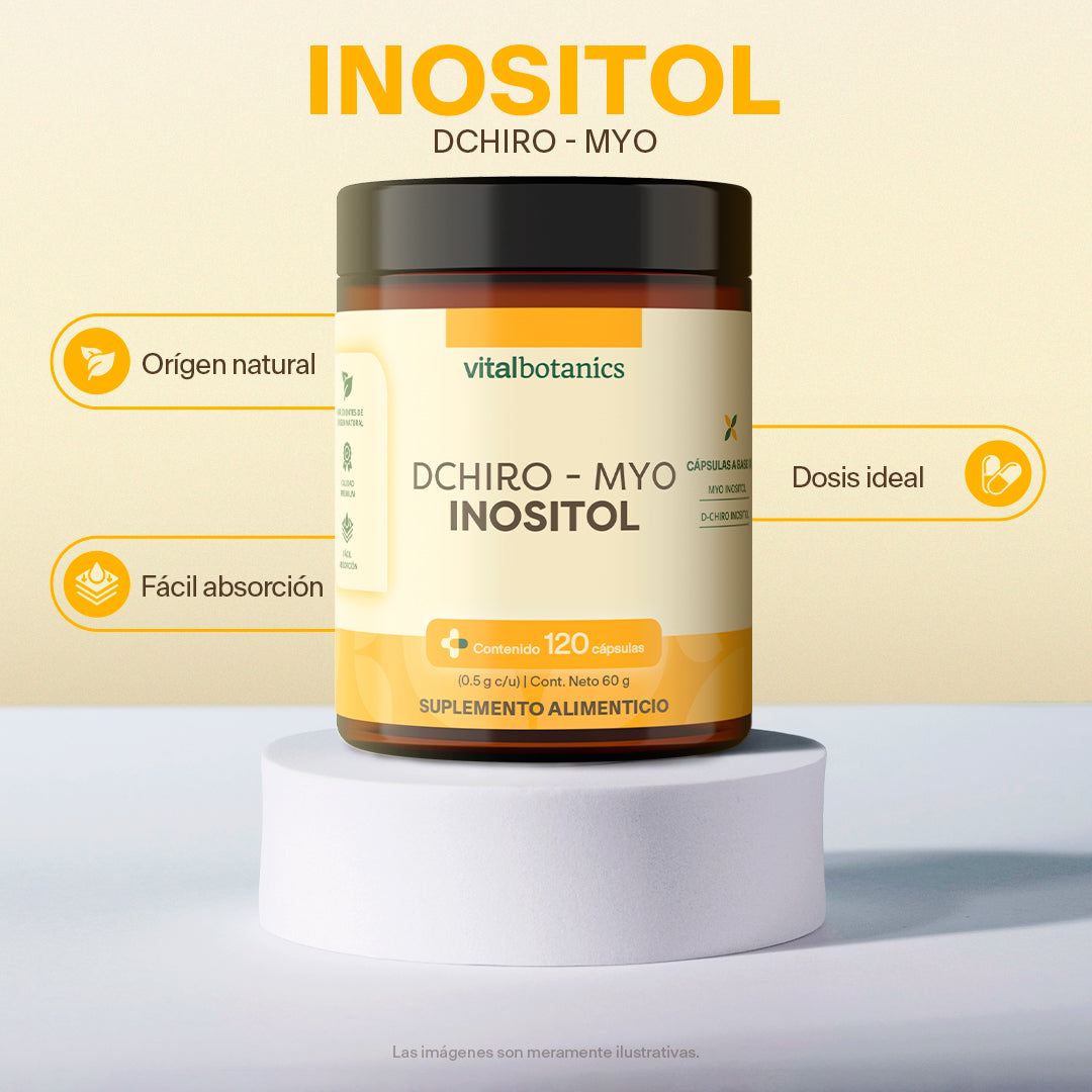 D-Chiro Inositol, Myo-Inositol en Cápsulas - VitalBotanics