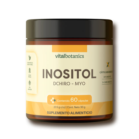 Myo-Inositol en cápsulas Vitalbotanics – 60 piezas de origen natural