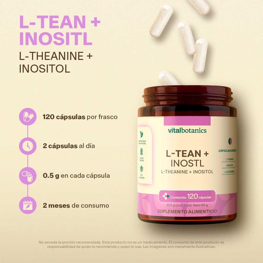 L-Teanina, Inositol en Cápsulas