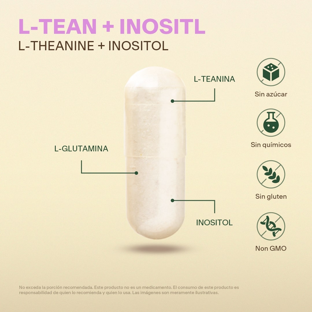 L-Teanina, Inositol en Cápsulas