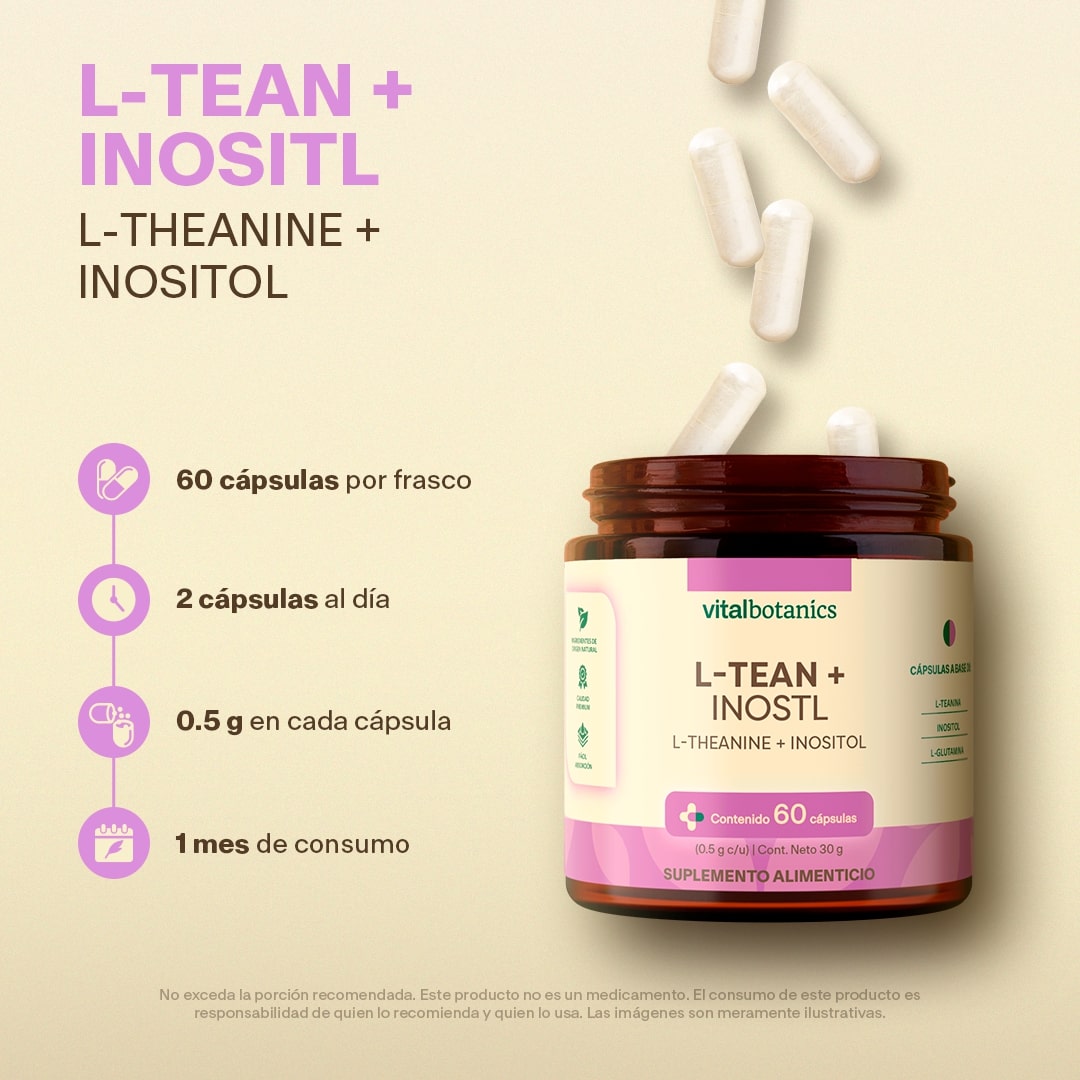 L-Teanina, Inositol en Cápsulas