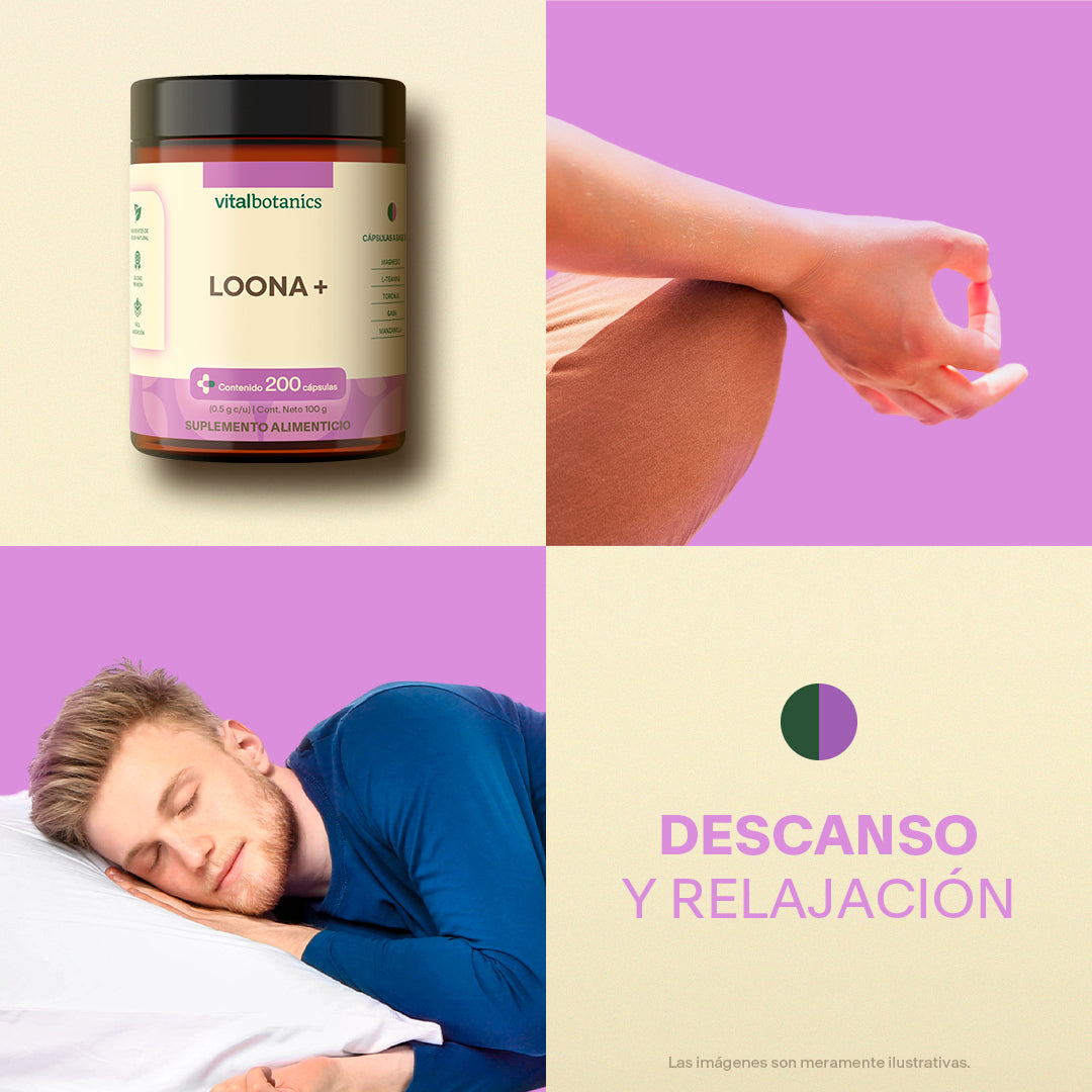 LOONA+ Sueño Profundo y Relajación | 200 Cápsulas – Descanso Natural