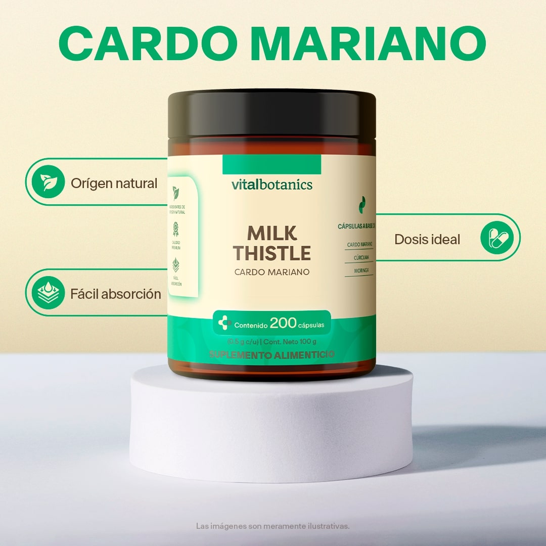 Milk Thistle, Cardo Mariano en Cápsulas