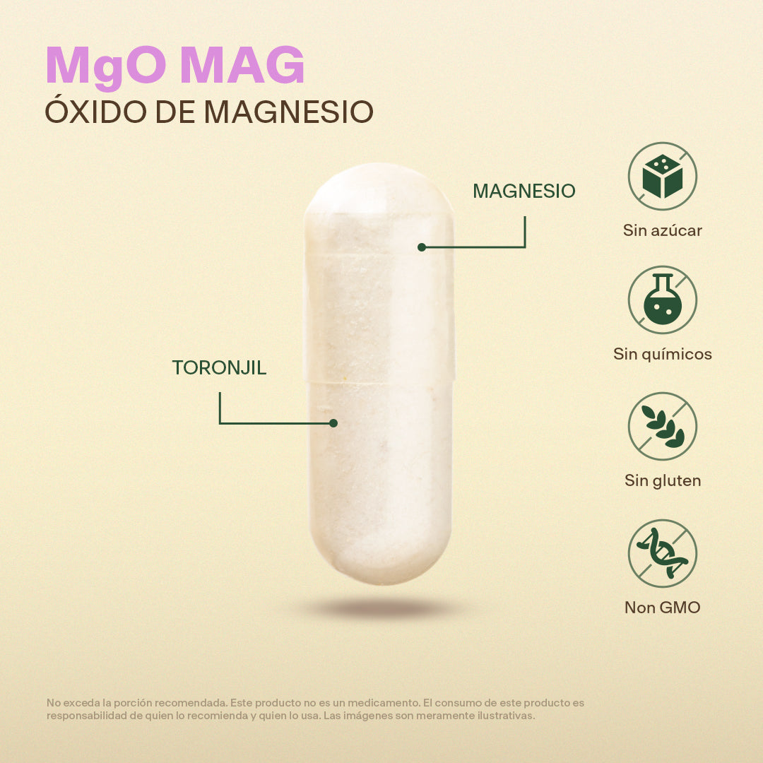 Óxido De Magnesio en Cápsulas - VitalBotanics