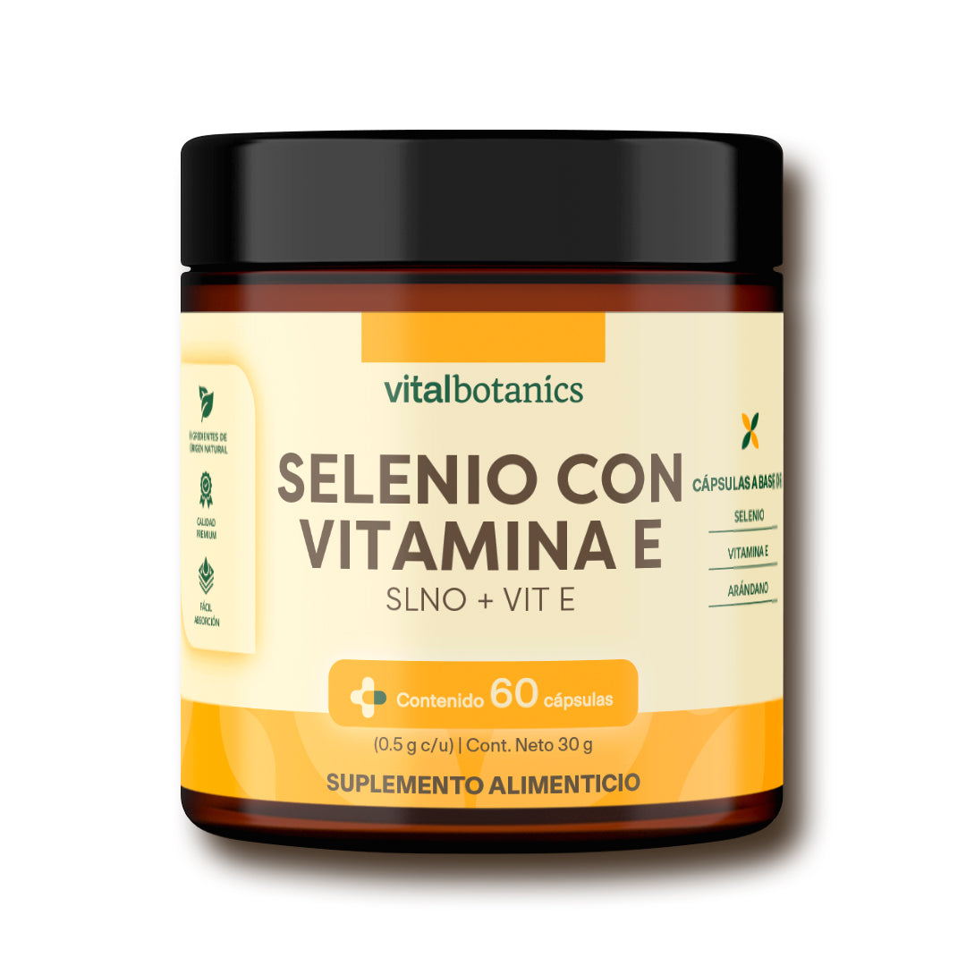 Selenio, Vitamina E en Cápsulas - VitalBotanics