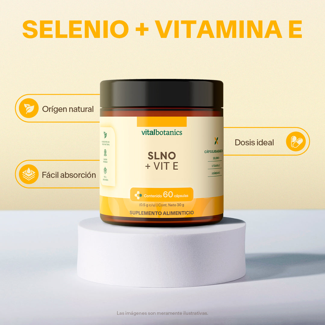 Selenio, Vitamina E en Cápsulas - VitalBotanics
