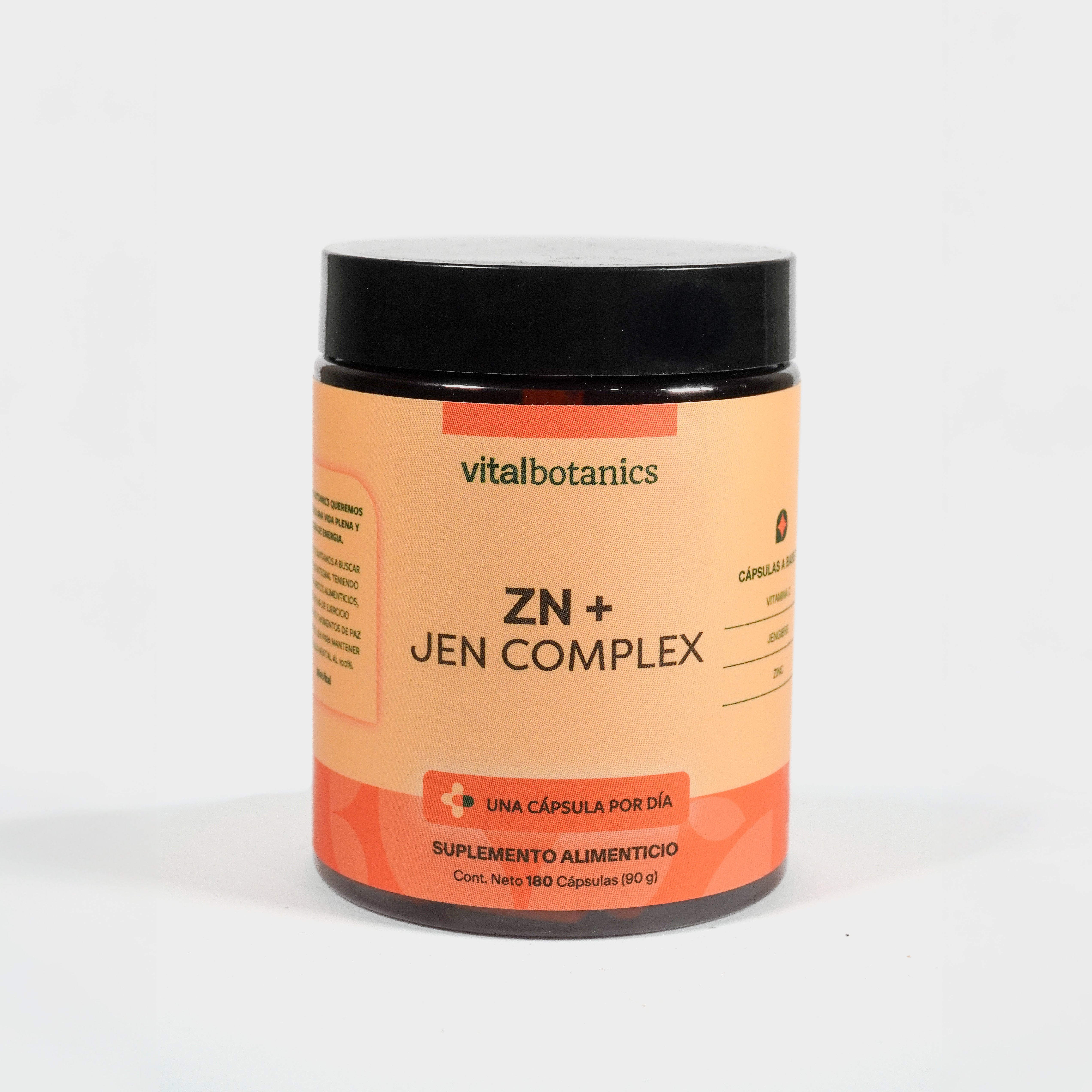 Complejo Vitamina C, Jenjibre, Zinc en Cápsulas - VitalBotanics