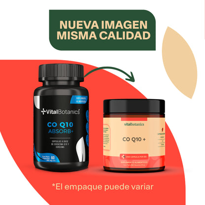 CO Q10 + | Coenzima Q10 + Ajo + Cúrcuma