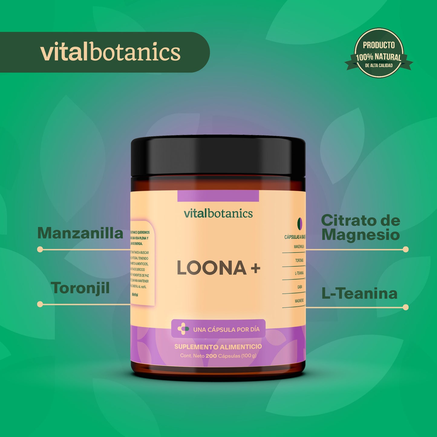 Sleep Enhancer | Pasiflora, Manzanilla, L-Teanina y Toronjil