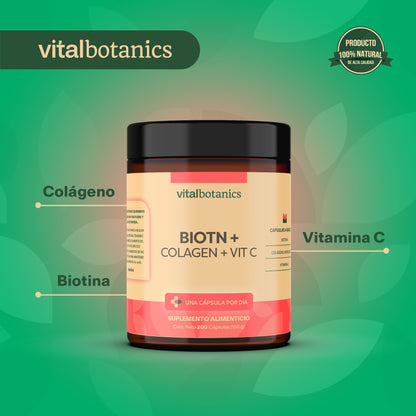 BIOTIN + COLAGEN + VIT C | Biotina + Colágeno + Vitamina C