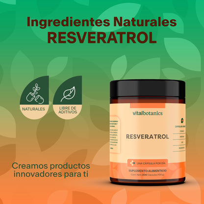 Resveratrol + Acai | 200 cápsulas de 500mg