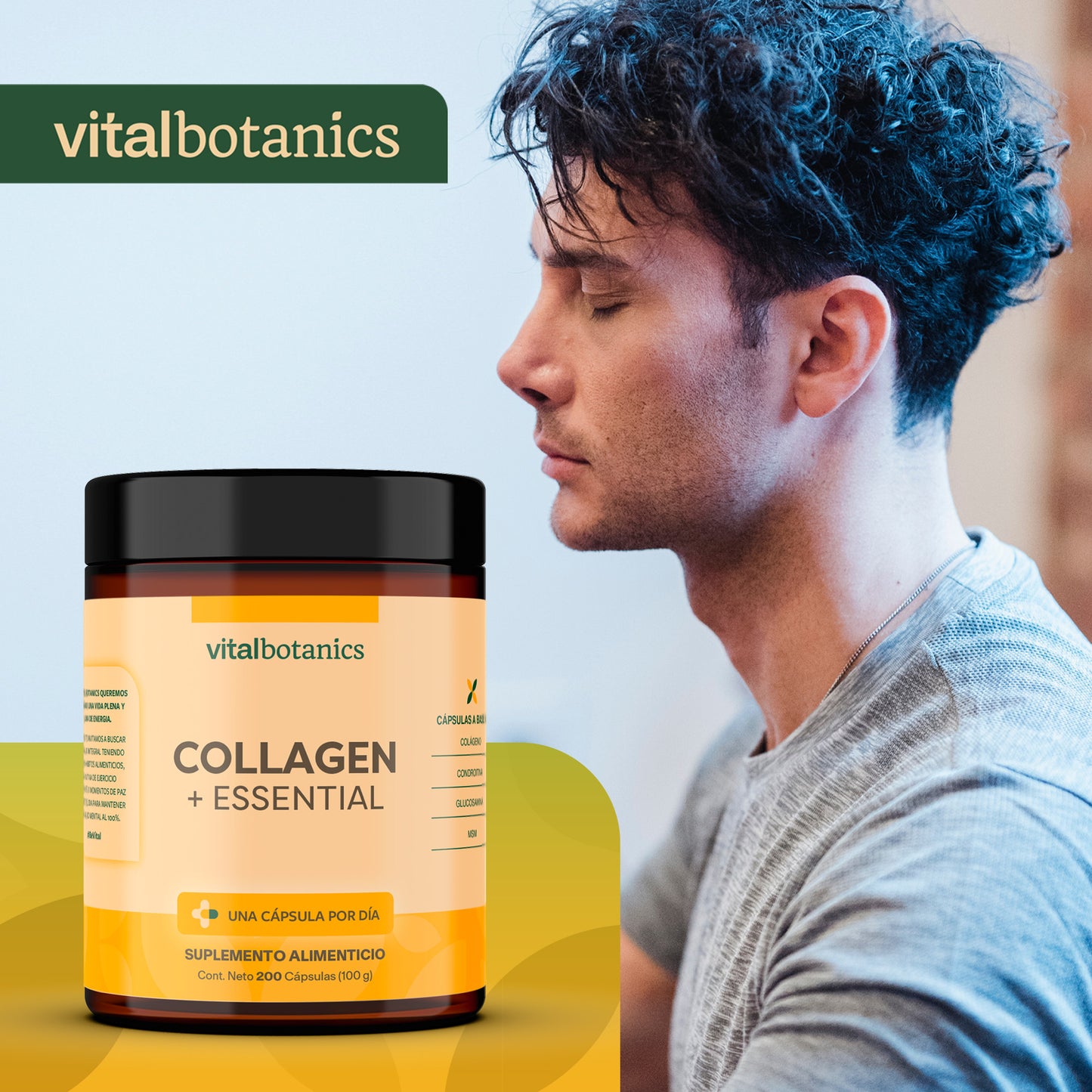 COLLAGEN + ESSENTIAL | Condroitina + Glucosamina + MSM + Colágeno