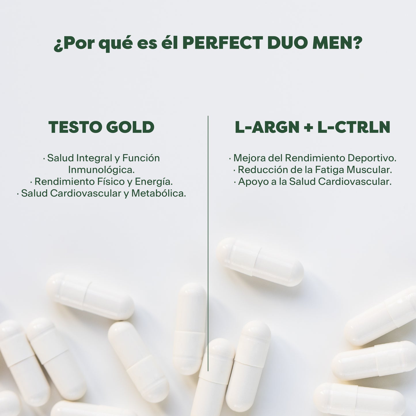 KIT PERFECT DUO MEN | POTENCIALIZADOR | T-STO GOLD, L-ARGININA + L-CITRULINA