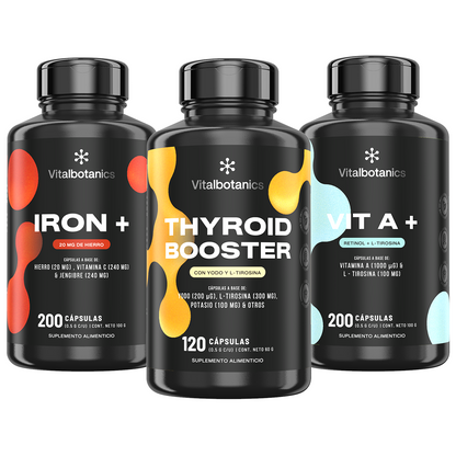 Kit Thyroid Complete Vitalbotanics – kit de suplementos para soporte tiroideo