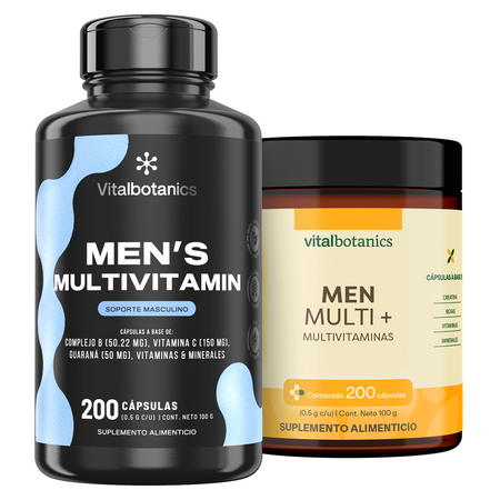 Men's Multivitamin | Creatina, Guaraná, Zinc y Vitaminas B en Cápsulas