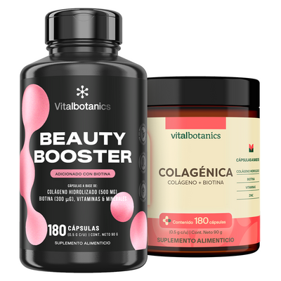 Beauty Booster | Colágeno con Biotina, Vitamina C y Zinc en Cápsulas