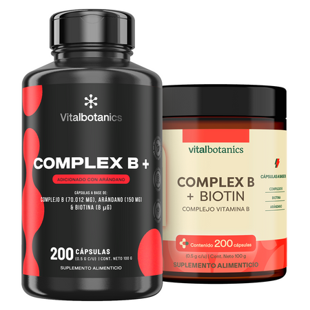 Complex B+ | Complejo B con biotina y arándano azul en cápsulas
