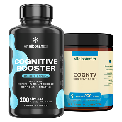 Cognitive Booster | Cordyceps y L-Tirosina en Cápsulas